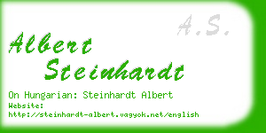 albert steinhardt business card